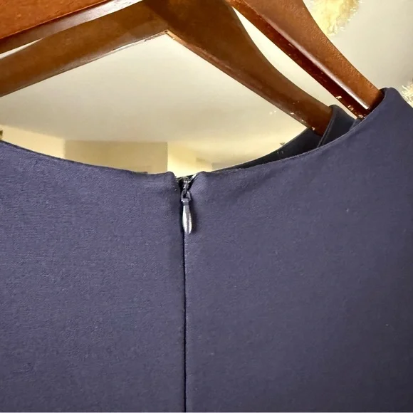 Miusol Women’s Navy and White Embroidered Aline Short Sleeve Midi Dress - Picture 9 of 9